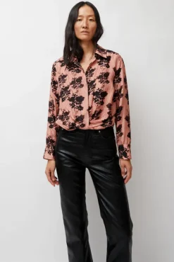 No.6 Store Lana Top in Blush Shadow