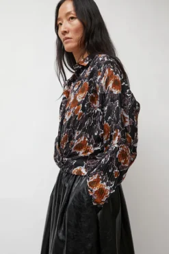 No.6 Store Lana Top in Gold Roses