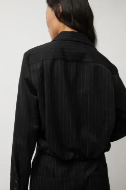 No.6 Store Lana Top in Midnight Pinstripe
