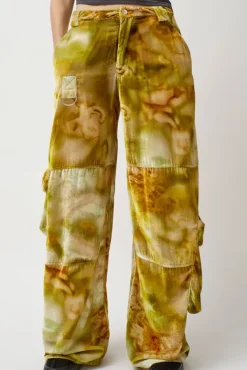 No.6 Store Lawn Cargo Pant in Sage Molten Floral