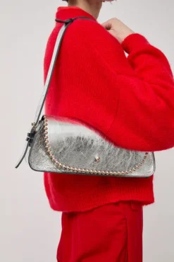 No.6 Store Le Toutoune Rock Laminato Bag in Laminato Argent