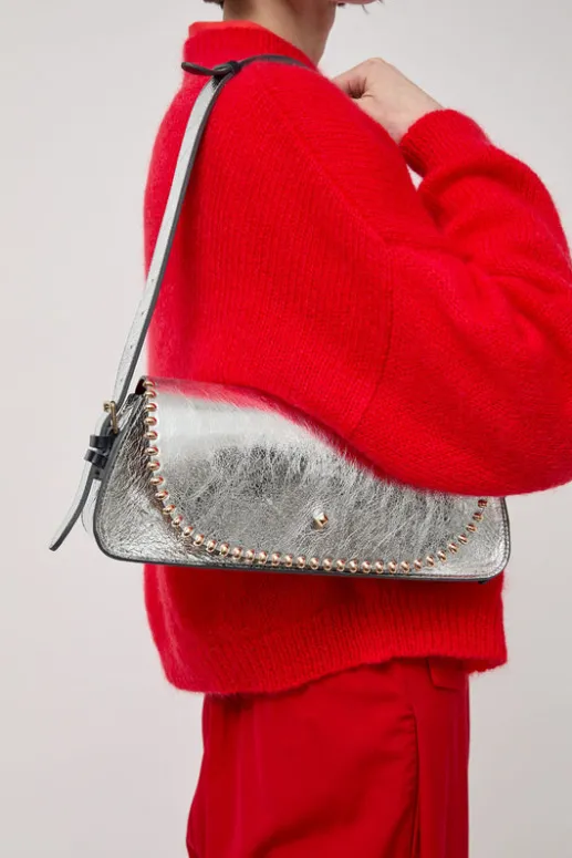 No.6 Store Le Toutoune Rock Laminato Bag in Laminato Argent