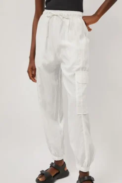 No.6 Store Lightweight Cargo Pants in White