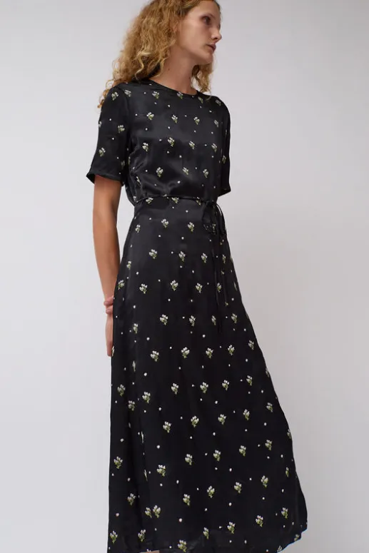 No.6 Store Lola Dress in Black Embroidered