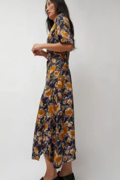 No.6 Store Lola Dress in Gold Roses
