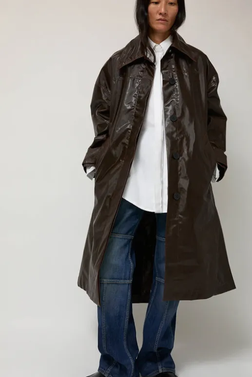 No.6 Store Manso Mackintosh Coat in Brown