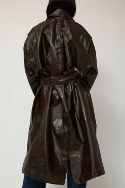 No.6 Store Manso Mackintosh Coat in Brown