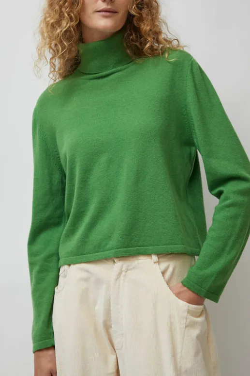 No.6 Store Merino Turtleneck Sweater in Herba