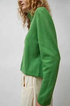 No.6 Store Merino Turtleneck Sweater in Herba