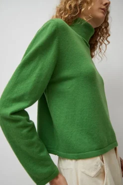 No.6 Store Merino Turtleneck Sweater in Herba