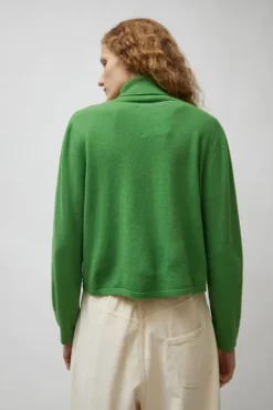 No.6 Store Merino Turtleneck Sweater in Herba