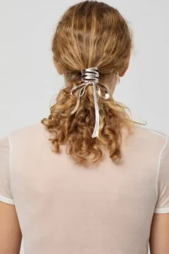 No.6 Store Metal Bow Clip in Silver