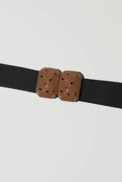 No.6 Store Micro Crystals Belt in Camel