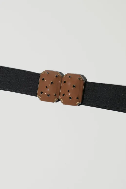 No.6 Store Micro Crystals Belt in Camel