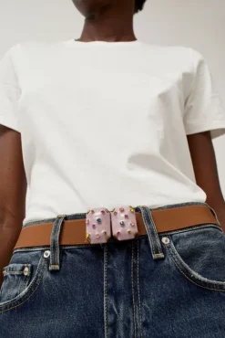 No.6 Store Micro Crystals Belt in Lilac