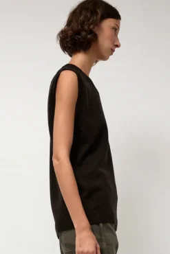No.6 Store Milano Vest in Ebony