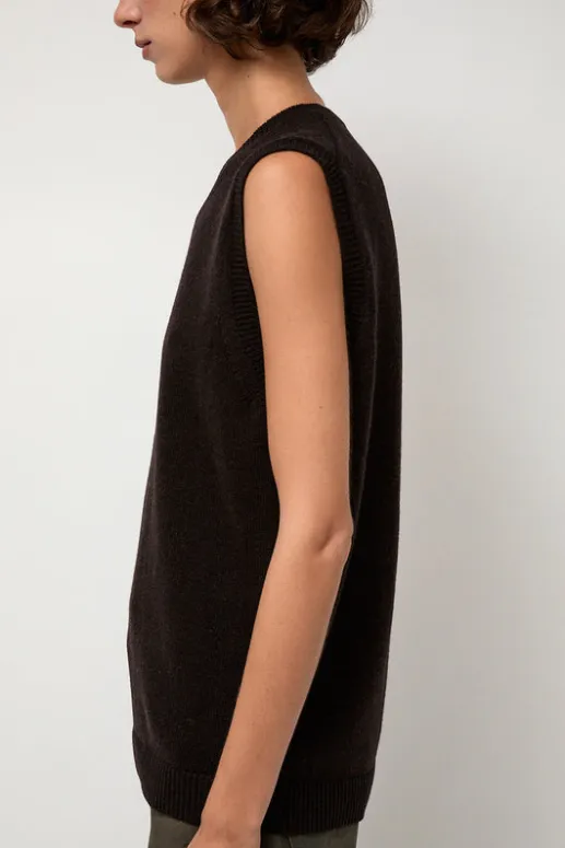 No.6 Store Milano Vest in Ebony