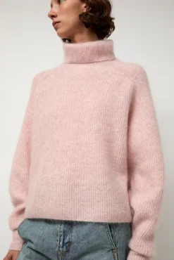 No.6 Store Mohair High Neck in Blush