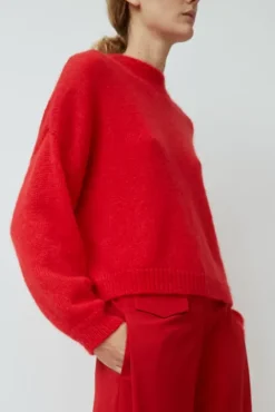 No.6 Store Mohair Sweater in Red