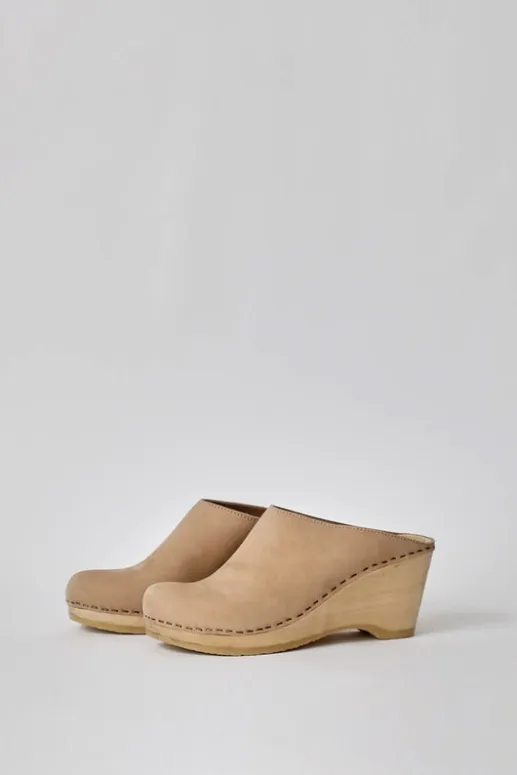 No.6 Store New School Clog on Wedge in Bone
