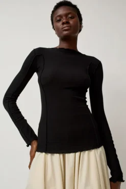 No.6 Store Omato Long Sleeve Top in Black