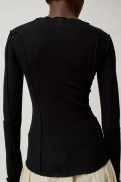 No.6 Store Omato Long Sleeve Top in Black