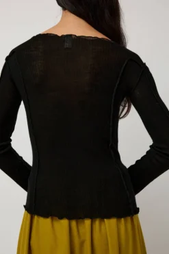 No.6 Store Omato Wool Long Sleeve in Black