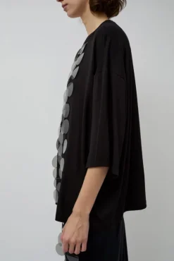 No.6 Store Oversized T-Shirt with Sequins in Black