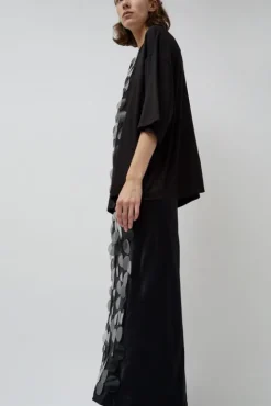 No.6 Store Oversized T-Shirt with Sequins in Black