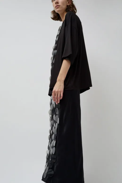 No.6 Store Oversized T-Shirt with Sequins in Black