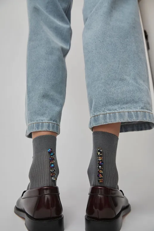 No.6 Store Oysters Socks in Argento