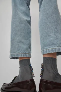 No.6 Store Oysters Socks in Argento