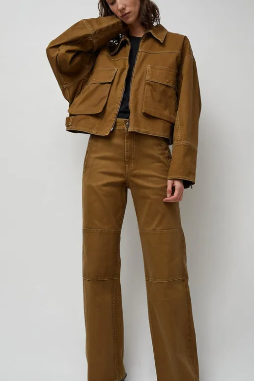 No.6 Store Palerma Biker Jean in Camel
