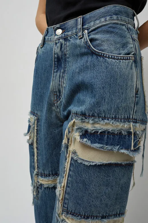 No.6 Store Palma 2 in 1 Jeans in Blue