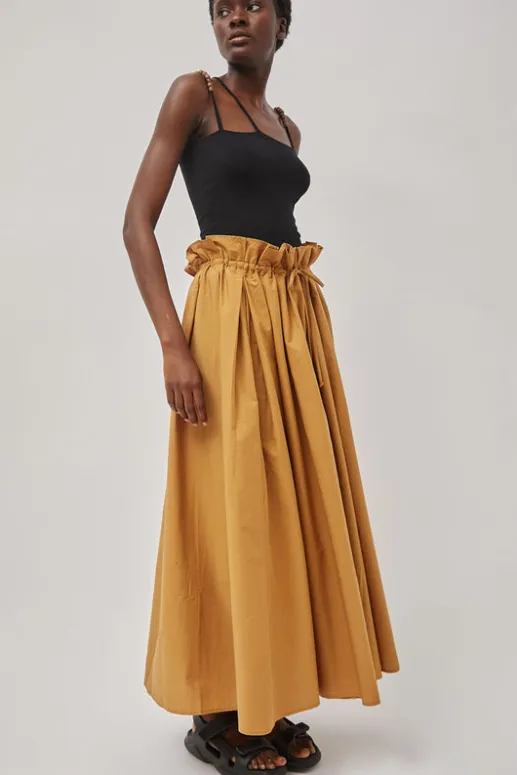 No.6 Store Parachute Skirt in Camel