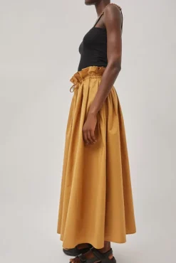 No.6 Store Parachute Skirt in Camel
