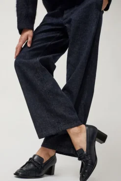 No.6 Store Philippe Heeled Loafer in Navy