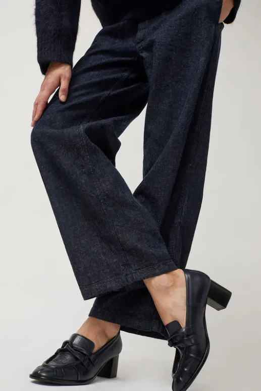 No.6 Store Philippe Heeled Loafer in Navy