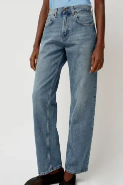No.6 Store Pitched Baggy Jean in Americana Blue