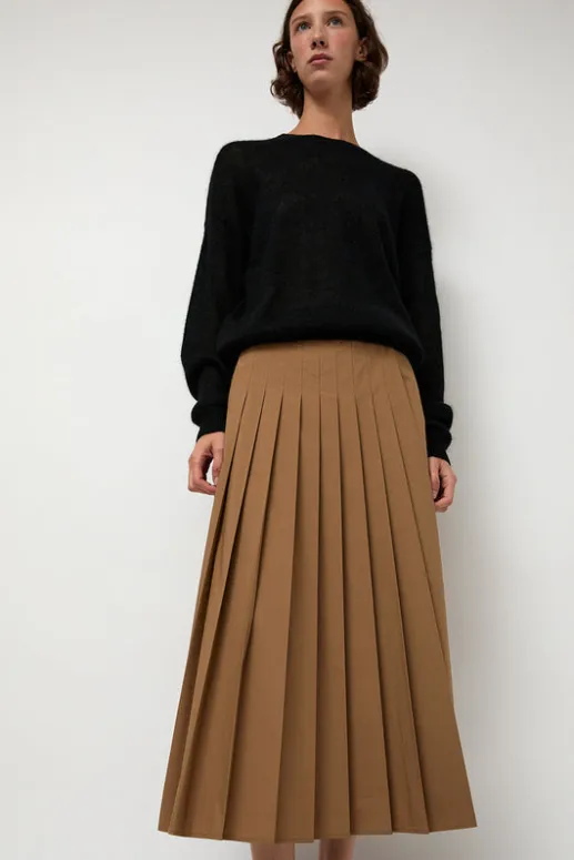 No.6 Store Pleated Wrap Skirt in Khaki
