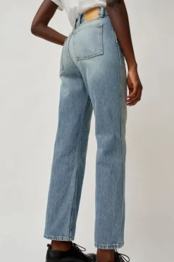 No.6 Store Plein High Straight Jean in Hudson Wash
