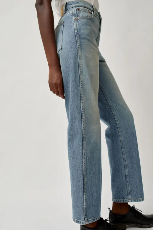 No.6 Store Plein High Straight Jean in Hudson Wash