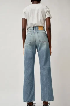 No.6 Store Plein High Straight Jean in Hudson Wash