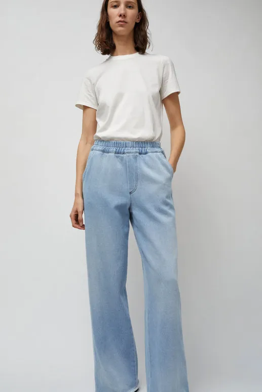 No.6 Store Polly Elastic Waist Jean in Light Blue