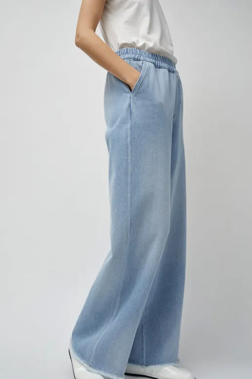 No.6 Store Polly Elastic Waist Jean in Light Blue