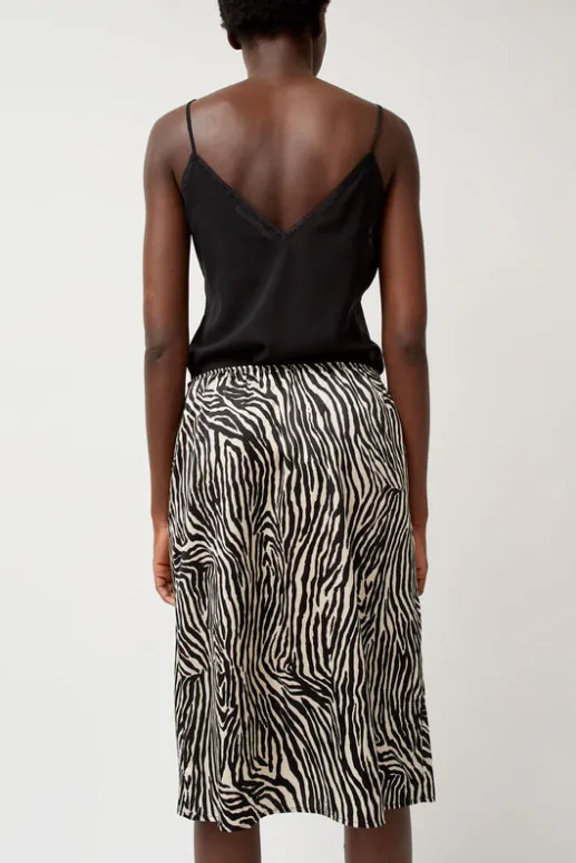 No.6 Store Printed Slip Skirt in Zebra Print
