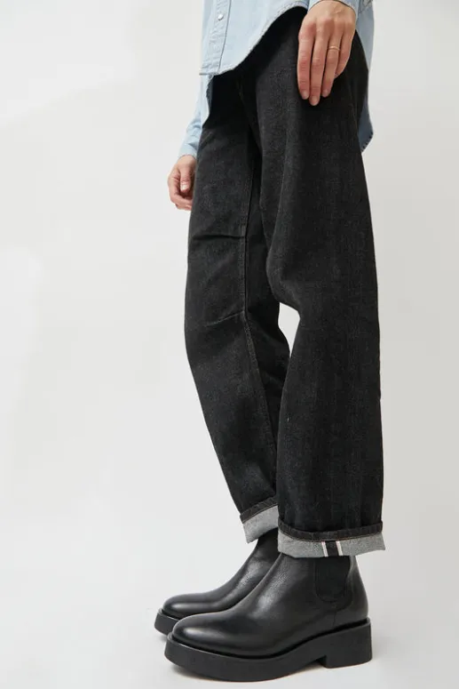 No.6 Store Pull on Crepe Sole Boot in Nero