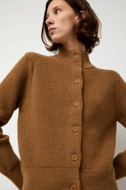No.6 Store Raw Blouson Cardigan in Bronze