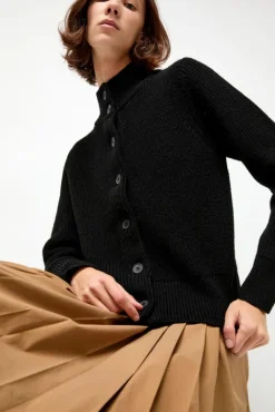 No.6 Store Raw Blouson Cardigan in Black
