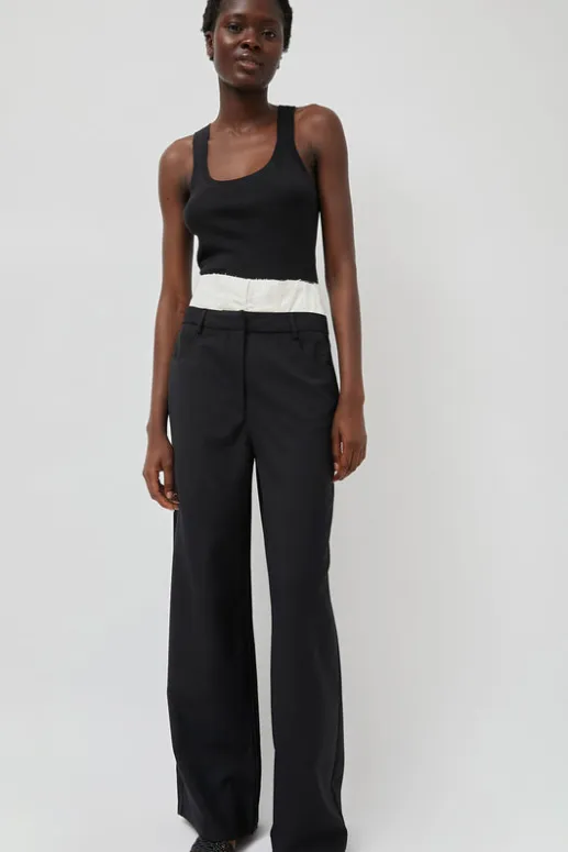 No.6 Store Relaxed Corset Trousers in Noir